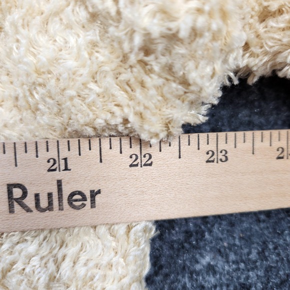 Ariat Jacket Womens XL Cream‎ Sherpa Fleece Snap Front Mock Neck Zip Pockets - Picture 5 of 7